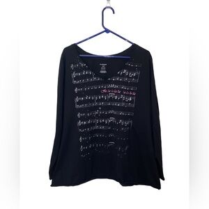 Vintage Lane Bryant Holiday Graphic Top